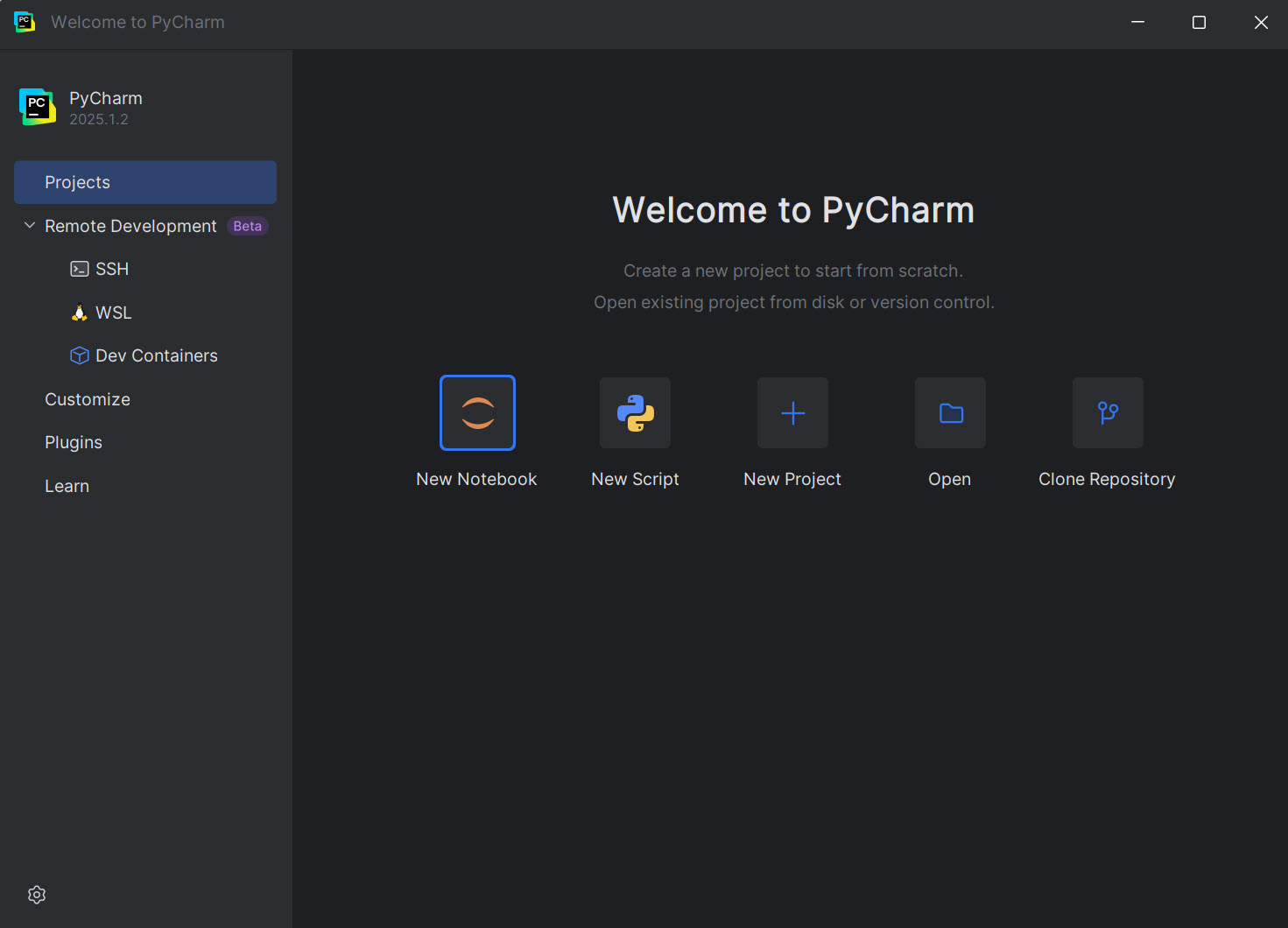 Welcome to PyCharm